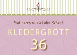 Plattdeutsche Postkarte Kledergrött 36 von Lütt Stina