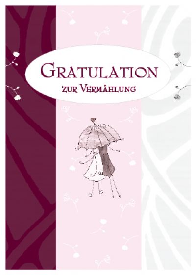 Hochzeitskarte Vermählung von Lütt Stina
