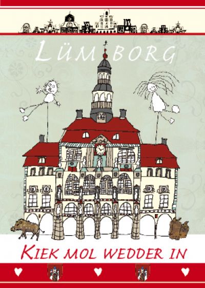 Plattdeutsche Postkarte Lümborg von Lütt Stina