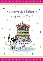 Plattdeutsche Geburtstagskarte Bilütten Lütt Stina