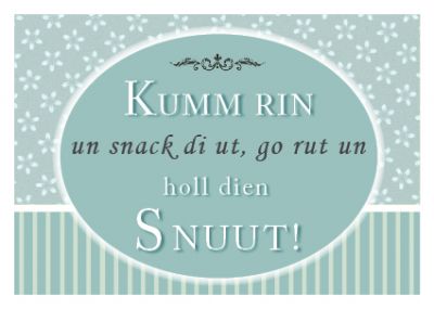 Postkarte Kumm rin von Lütt Stina